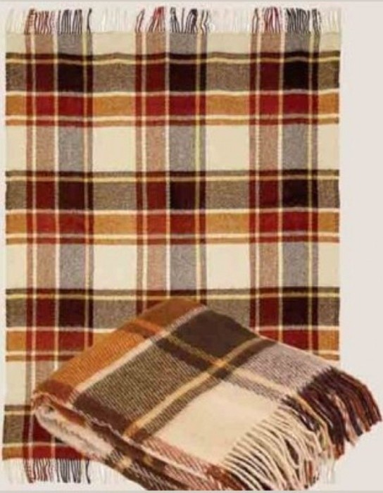 Пледы шерстяные Pled Novoz wool 7-170x200