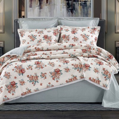 Постельный набор Казанова Скарлет (мави жемчуг) Print Cotton комплект K-7E-2116 к-т