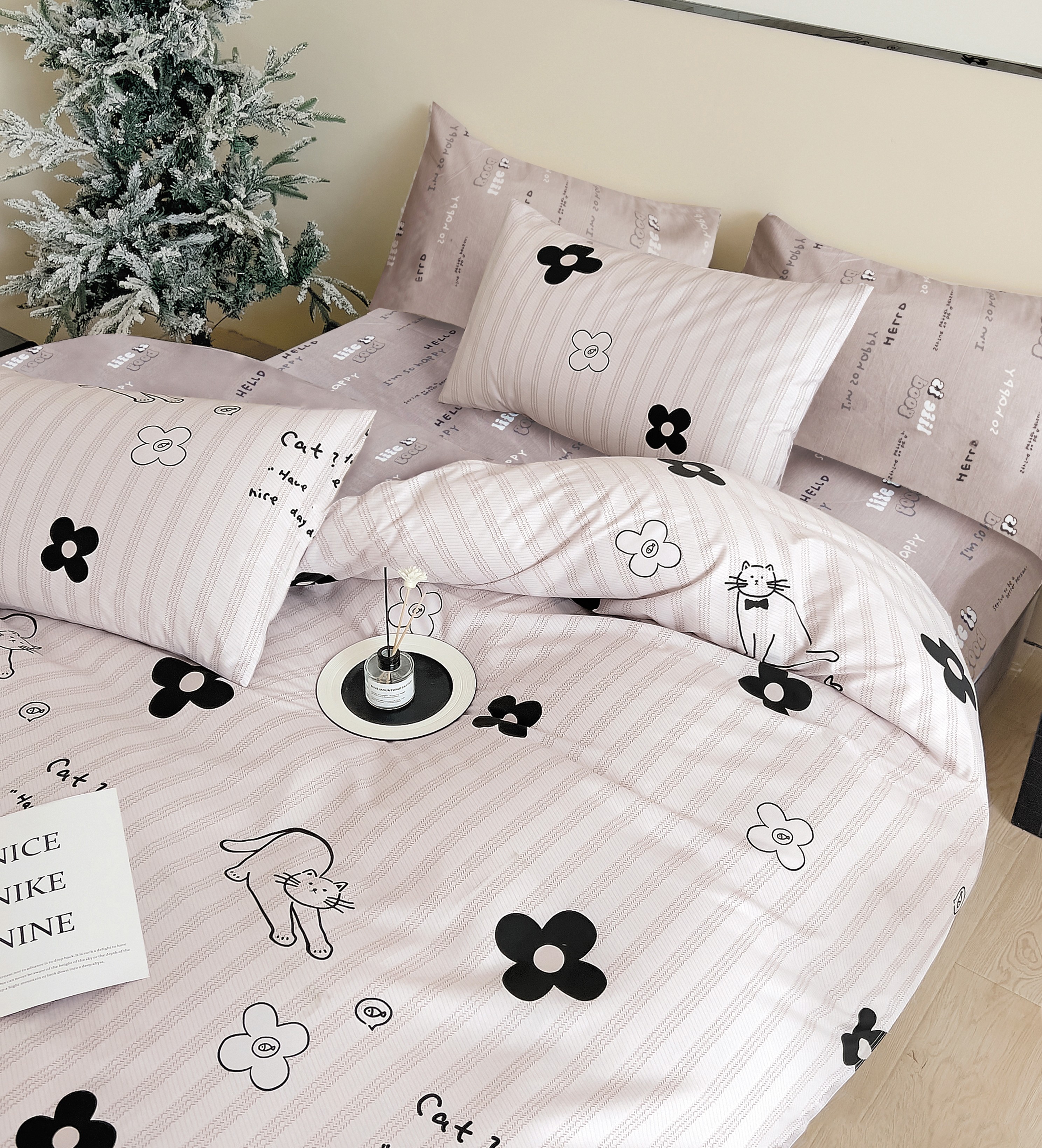 Постельное белье Twill евро 4 наволочки TPIG6-2043 КОД1038