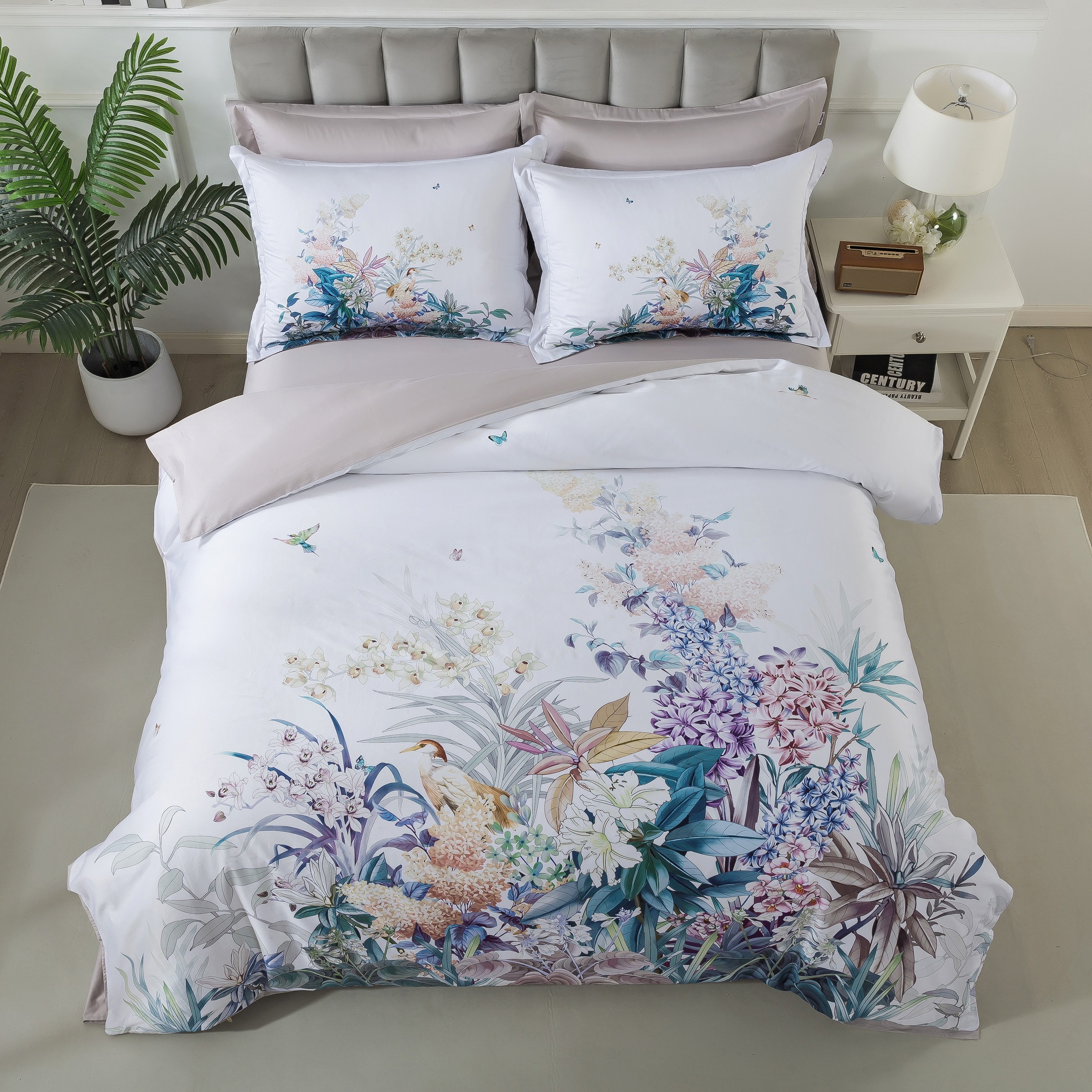 Комплект постельного белья Египетский хлопок семейный TIS05-810 код1098