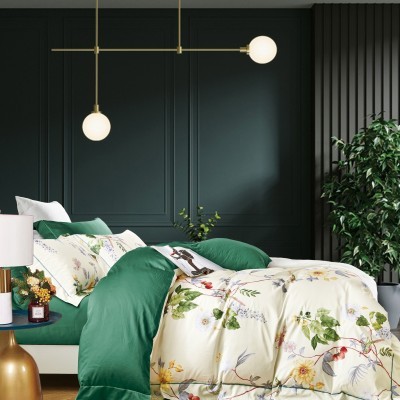 Постельное белье Египетский хлопок евро 4 наволочки TIS07-236