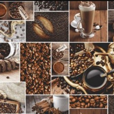 Набор вафельных полотенец АРОМАТ КОФЕ 50x60 - 3шт в уп.