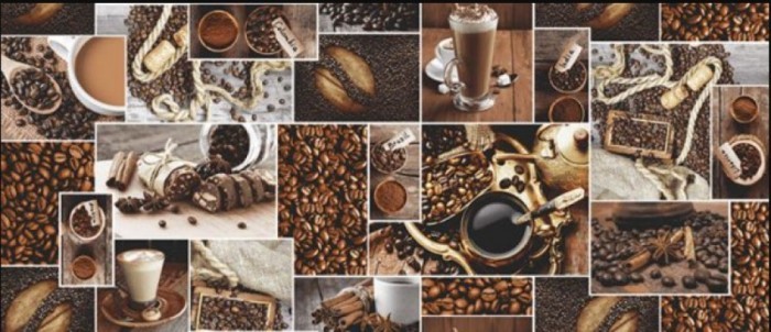 Набор вафельных полотенец АРОМАТ КОФЕ 50x60 - 3шт в уп.