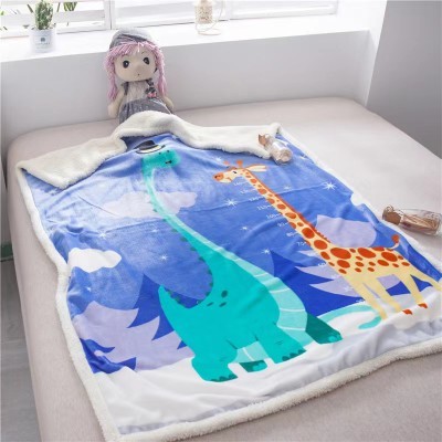 Плед детский Leoncello фланелевый с шерпой LEO1410-17