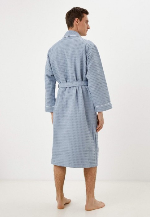 Герман (синий) XL Халат вафельный