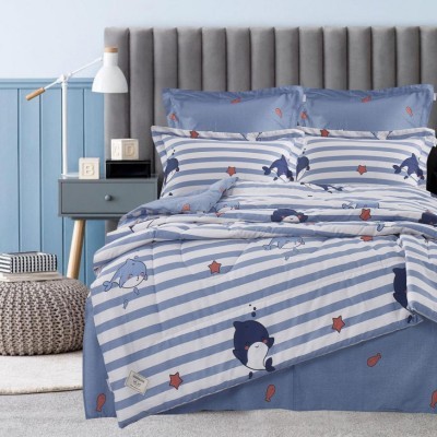 Постельный набор Казанова Дельфин (деним) Print Cotton комплект K-1.6-2125 к-т