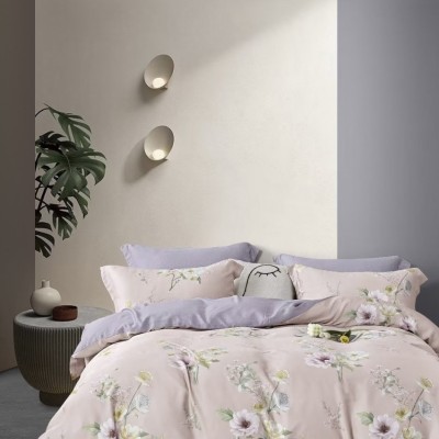 Постельное белье Tencel евро 4 наволочки TT6-132