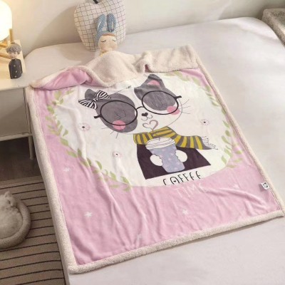 Плед детский Leoncello фланелевый с шерпой LEO1410-04