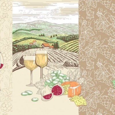 Полотенца вафельные 10077-1-50x60 - 2шт в уп.