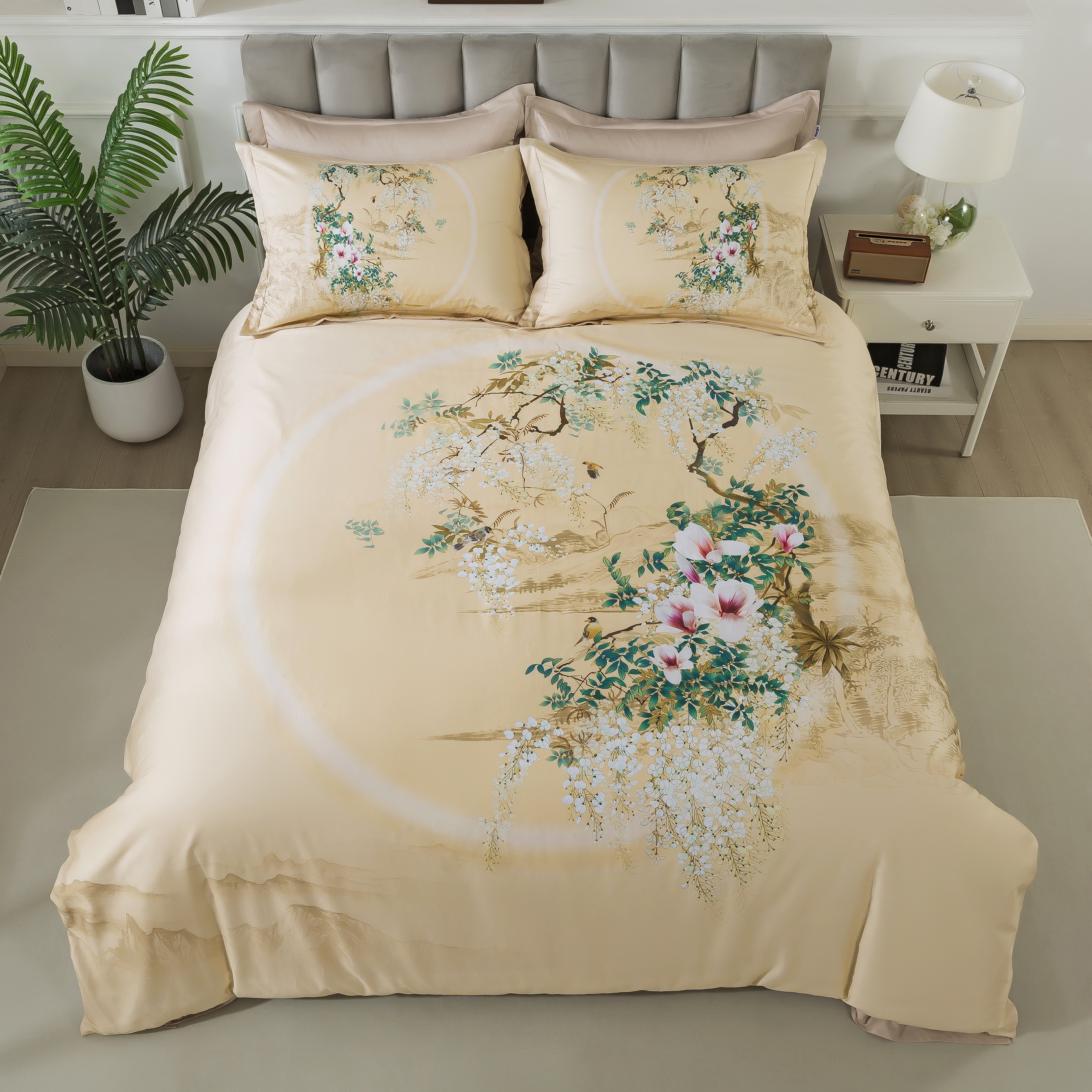 Комплект постельного белья Египетский хлопок 1.5-спальный TIS04-804 код1097