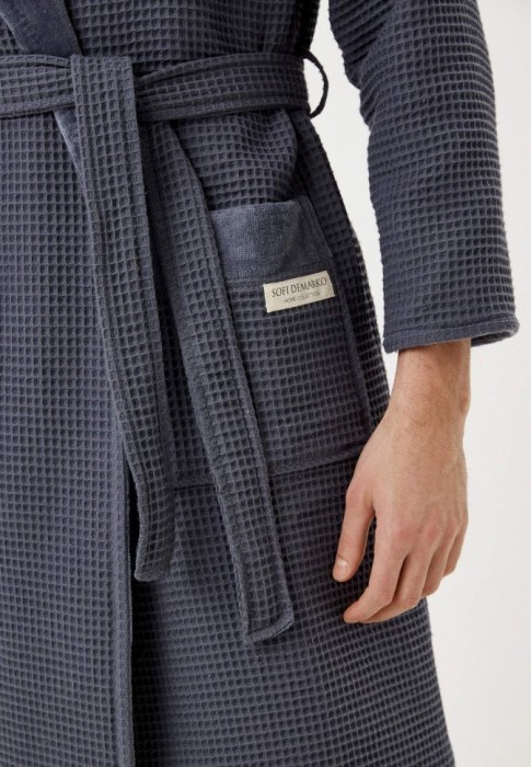 Михаэль (антрацит) XL Халат махровый